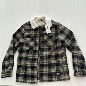LIAM OG PLAID FLANNEL JACKET NWT unisex shirt jacket size M / L